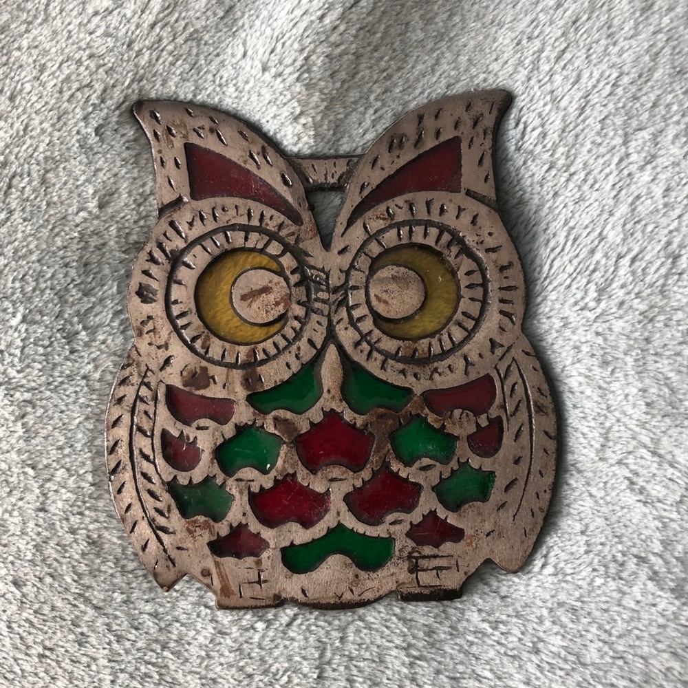 Vintage Owl Trivet